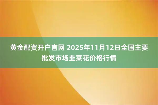 黄金配资开户官网 2025年11月12日全国主要批发市场韭菜花价格行情